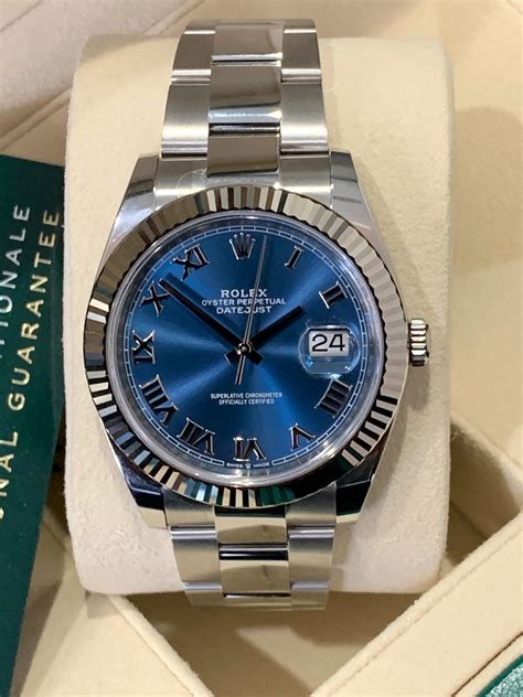 rolex datejust 2 azzurro blue|Rolex Datejust blue dial 41mm.